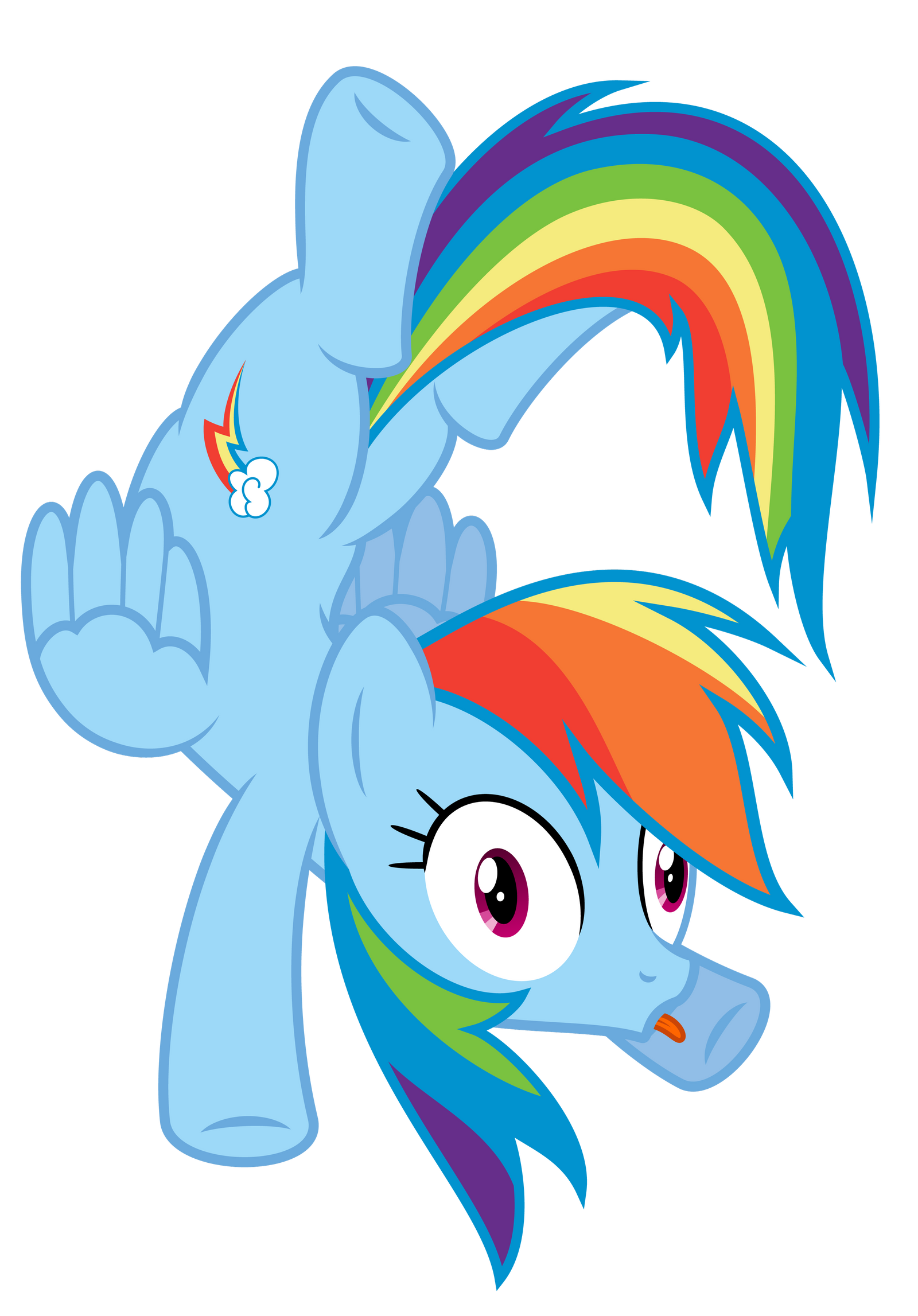 Rainbow Dash forgot how to pony by Martinnus1 on DeviantArt