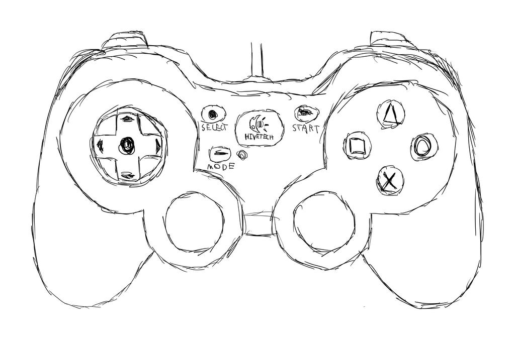 Download Ps4 Controller Coloring Pages Sketch Coloring Page