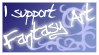 I Support Fantasy Art stamp by Asenceana