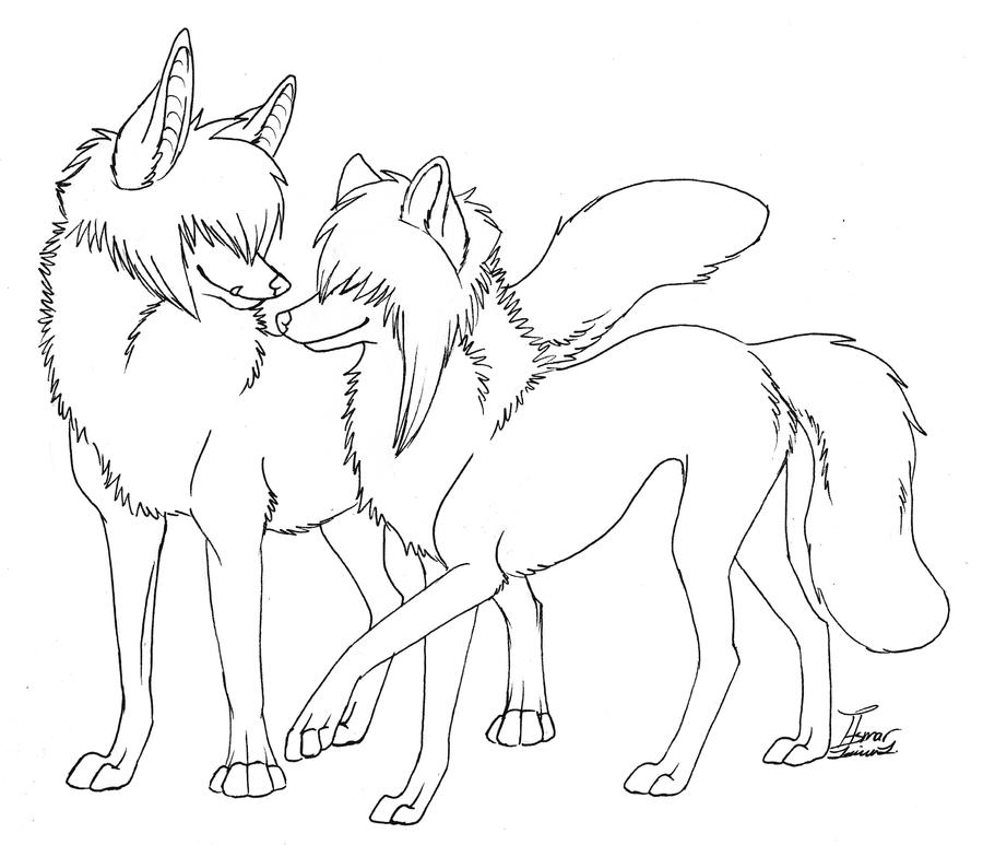 Furry Couple Coloring Pages