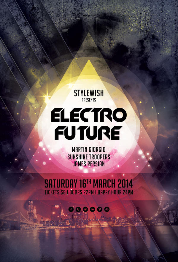 Electro Future Flyer by styleWish on DeviantArt