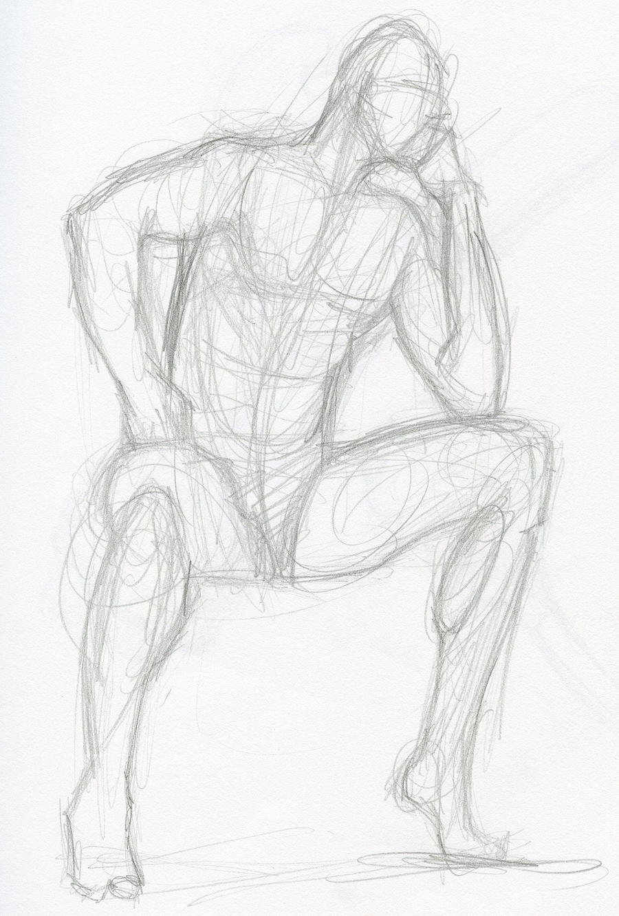 Pencil sketch figure study by phebron on DeviantArt