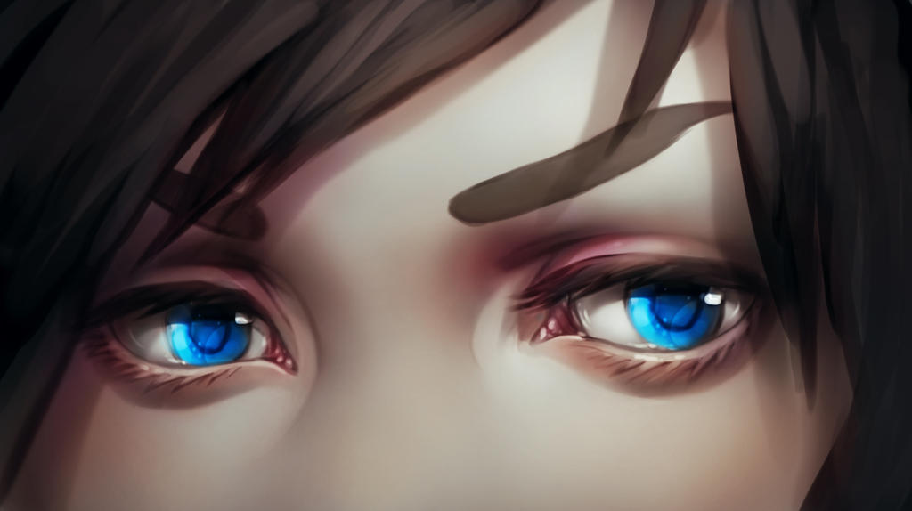 Realistic Anime Eyes - guesswhodesign