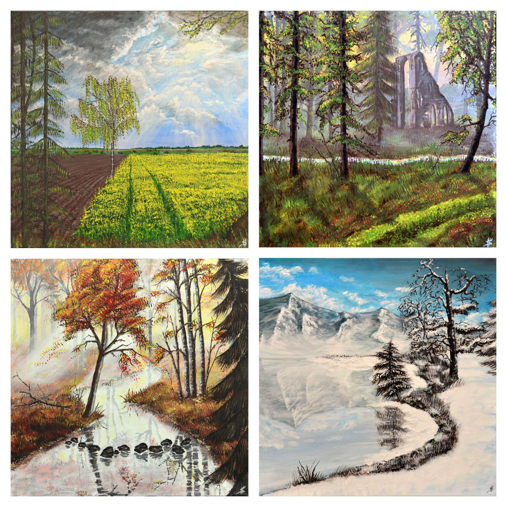 Seasons Cycle by weinrot93 on DeviantArt