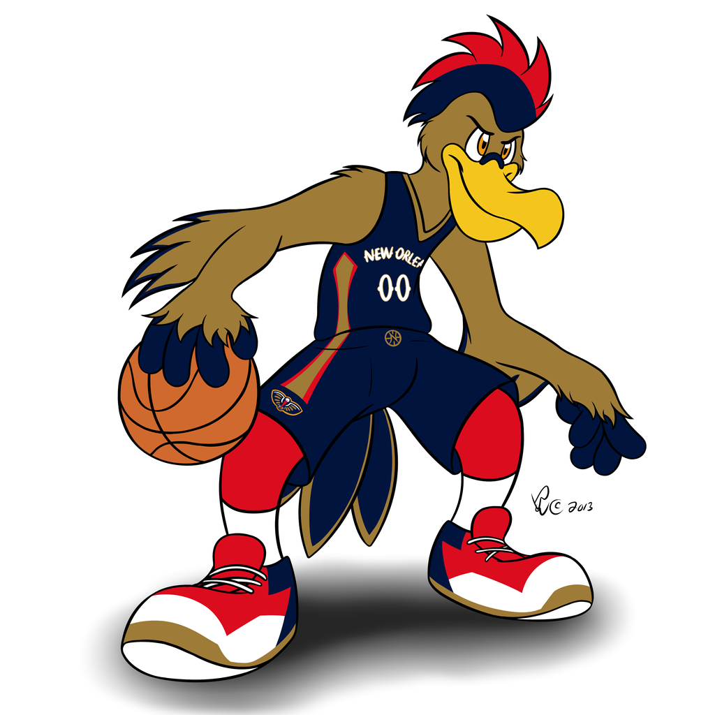 NBA Mascots - Pierre the Pelican by Bleuxwolf on DeviantArt