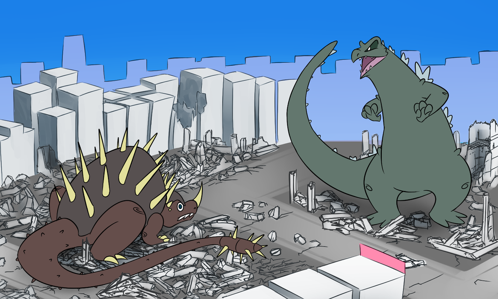 Godzilla vs Anguirus - YouTube