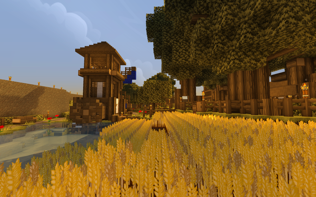 Minecraft Wheat farm by xXSirCrayonXx on DeviantArt