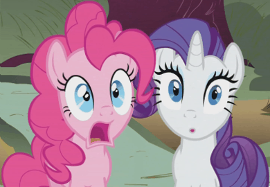 Image result for rarity and pinkie pie kiss