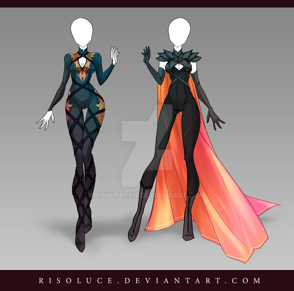 (CLOSED) Adoptable Outfit Auction 126-127 by JawitReen on DeviantArt
