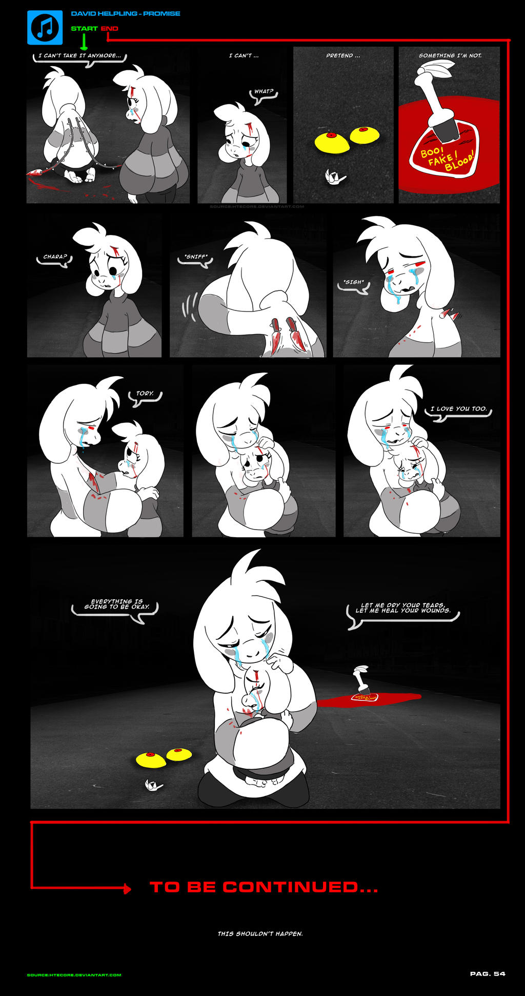 Asriel Synth Undertale AU comic pag 54 by HTECORE on 