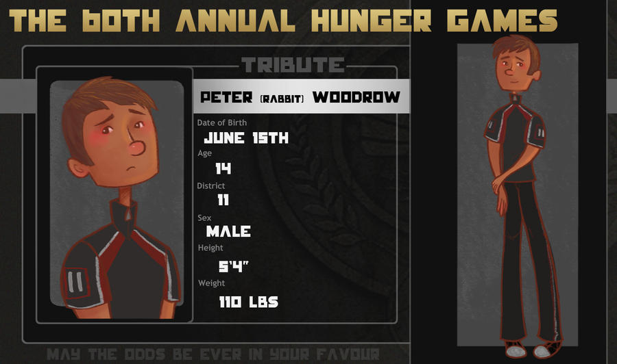 60th Hunger Games OC Application Peter by bunnychan13 on DeviantArt