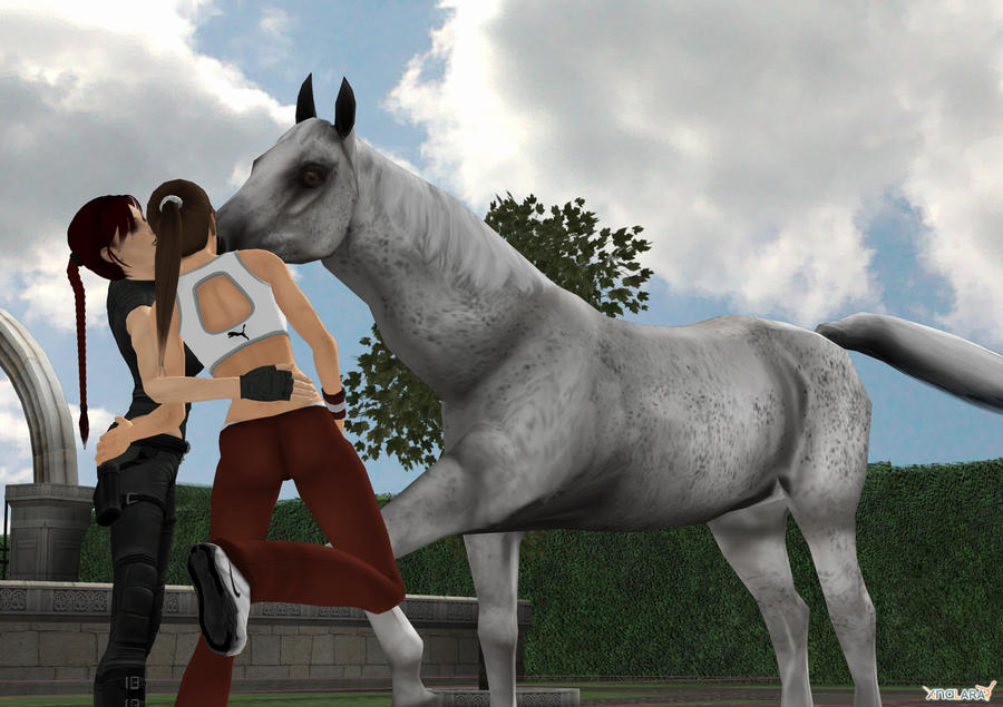 Lara With Horse Full