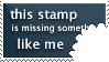Something Missing Stamp by rocksicle