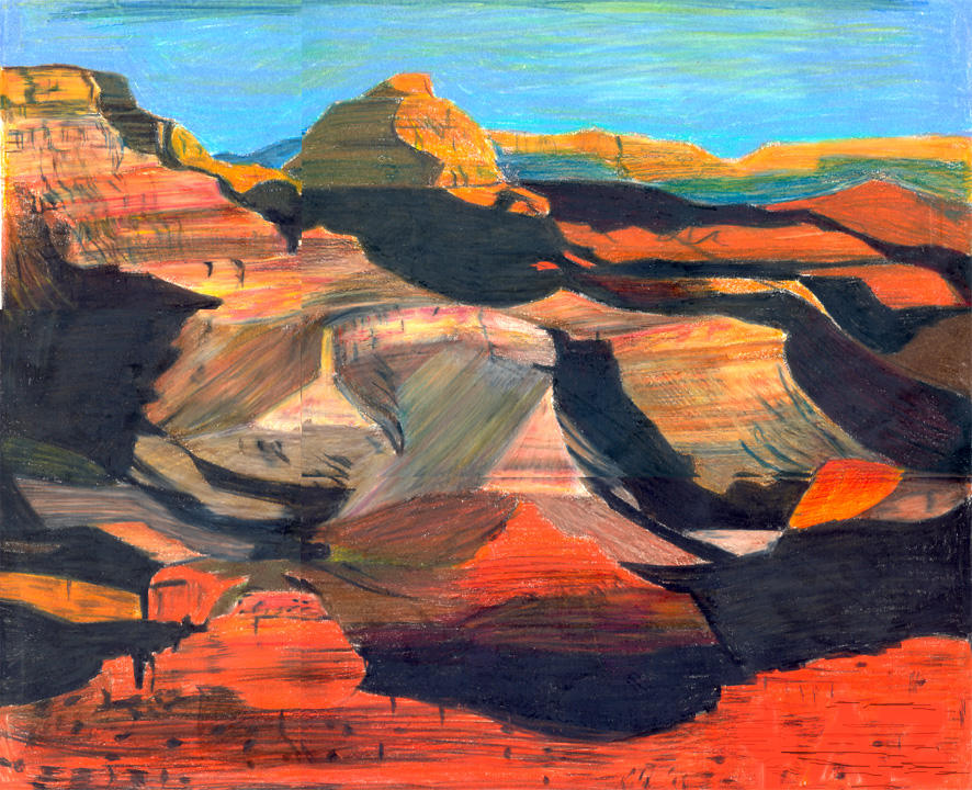 Grand canyon, colored pencils by Prowler974 on DeviantArt