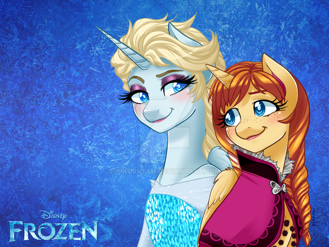 my frozen pony sisters by kikuri tan