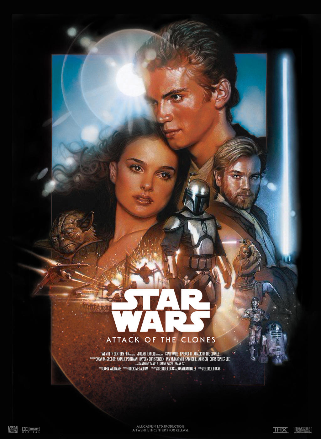 Star Wars II : Attack Of The Clones - Movie Poster by nei1b on DeviantArt