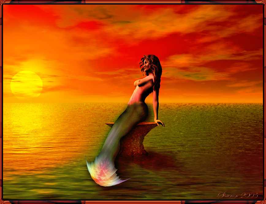 Mermaid At Sunset by colorfulspirits on DeviantArt
