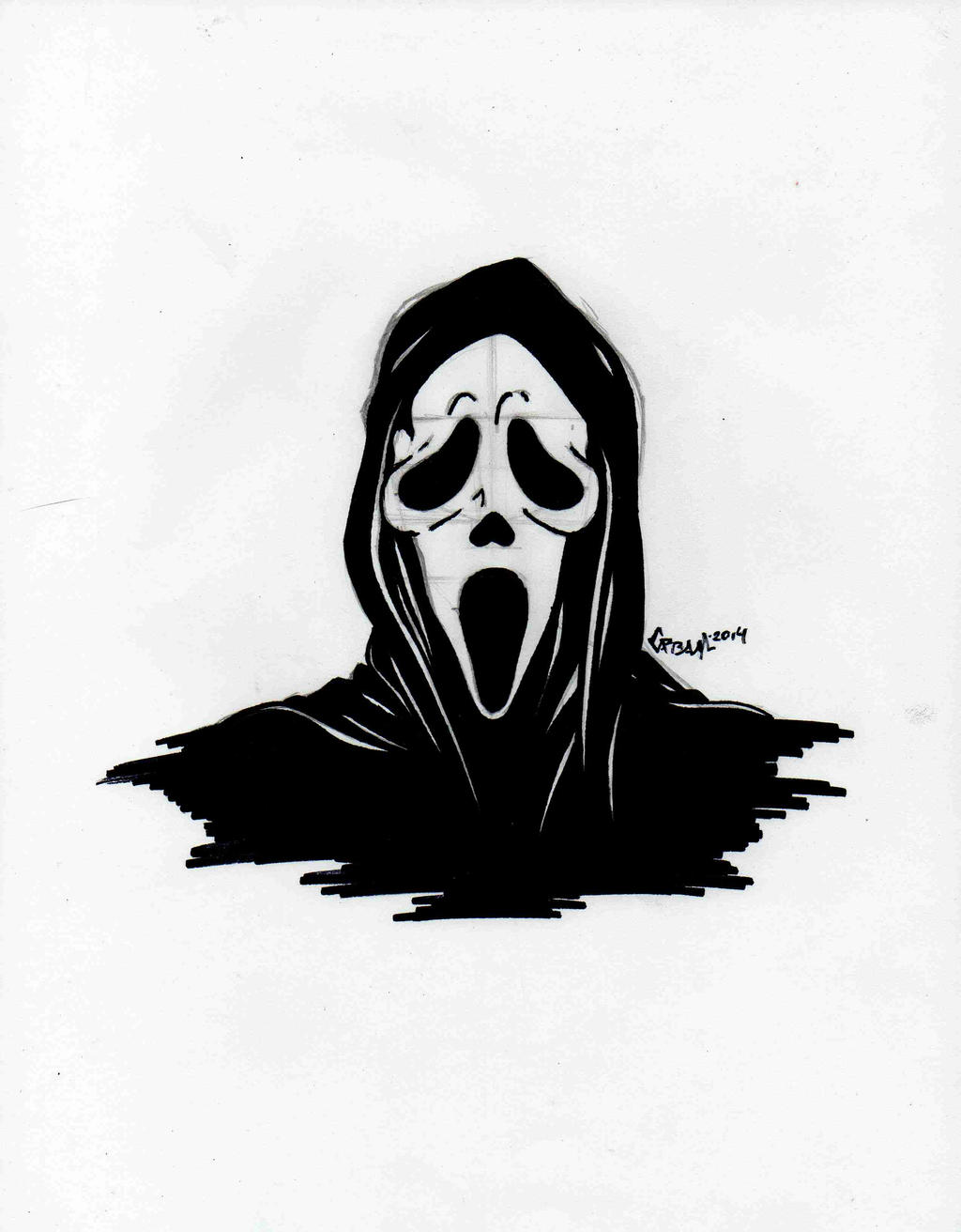 Ghostface sketch by TefenTheScorpion on DeviantArt
