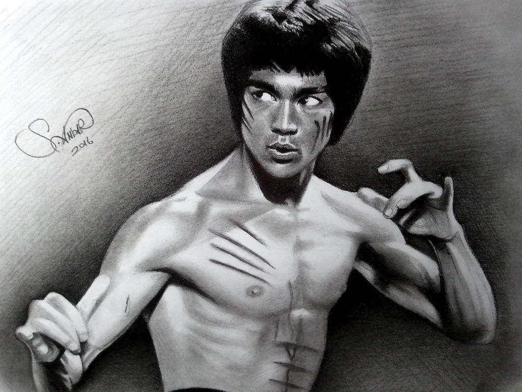 Drawing Bruce Lee by serkanpainter on DeviantArt