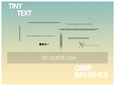 Photoshop Tiny Text Brush, Minik Yazlar, Brushes, Brush
