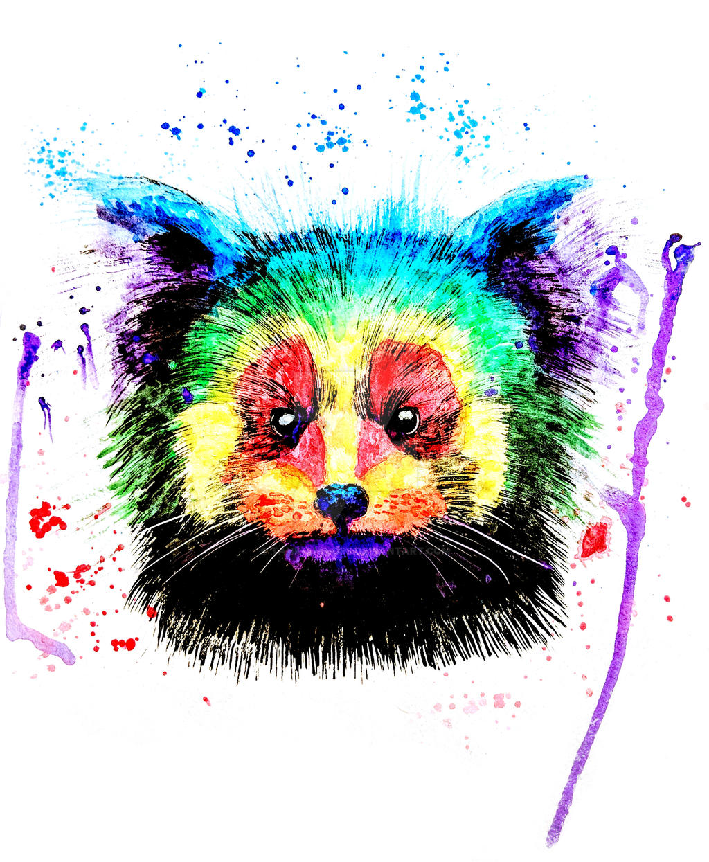Rainbow Red Panda by Tank-and-DPS on DeviantArt What Does The Rainbow Panda Look Like In Blooket