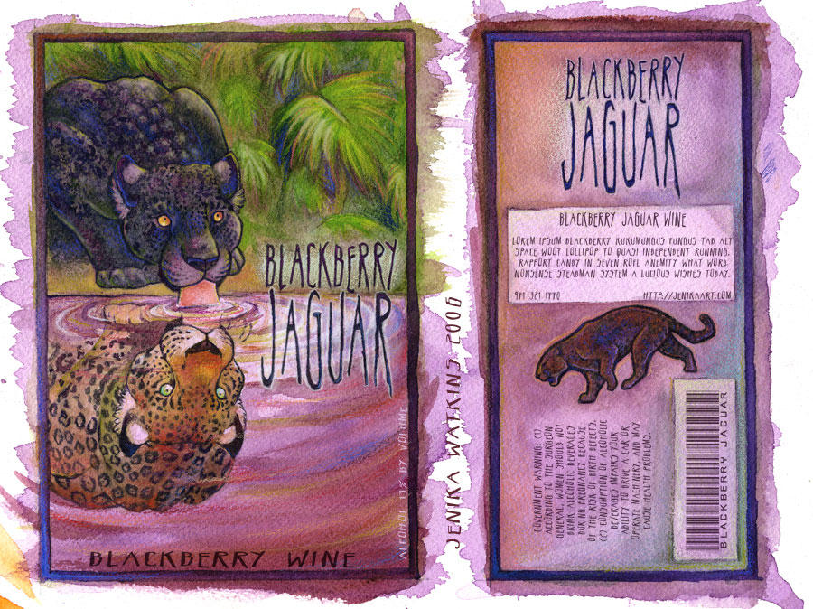 Blackberry Jaguar Wine Label by jwatkins on DeviantArt
