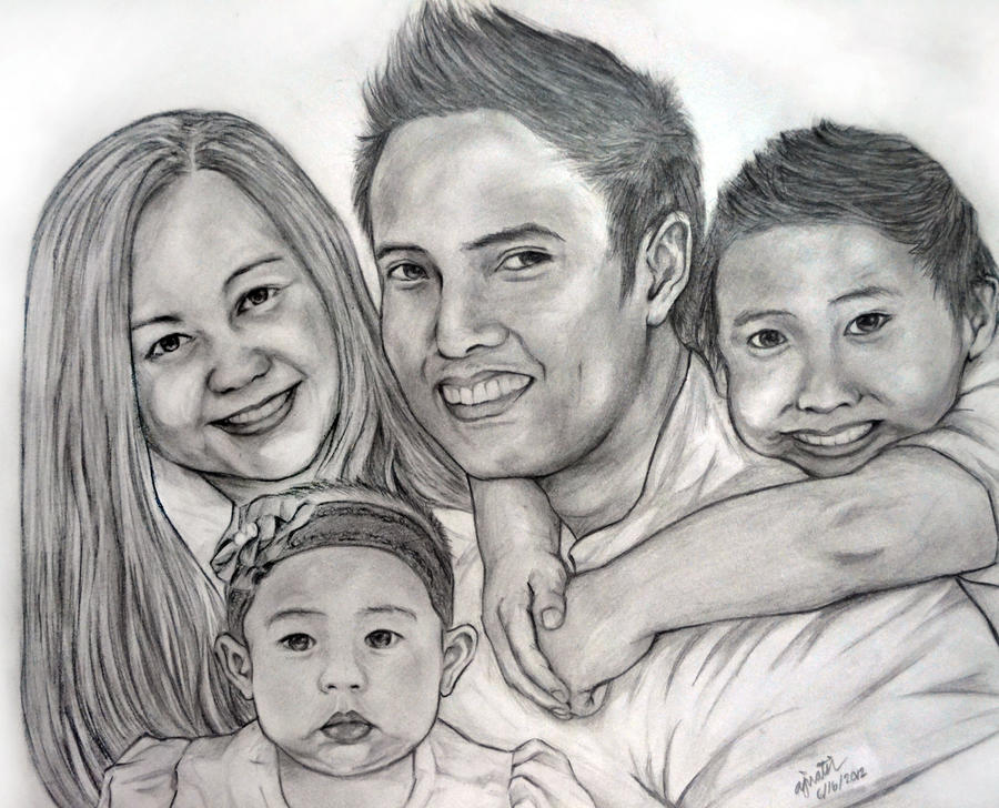 Family Portrait of Neighbor by tinaw on DeviantArt