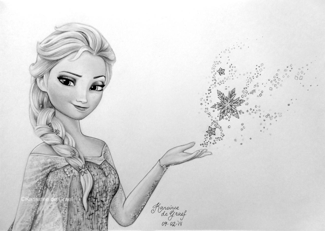 Elsa, Frozen by kansineedegraefart on DeviantArt