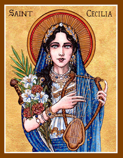 St. Cecilia icon by Theophilia