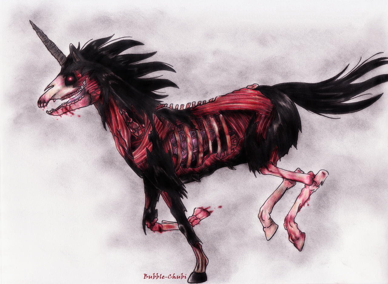 Zombie Unicorn by Milaby on DeviantArt