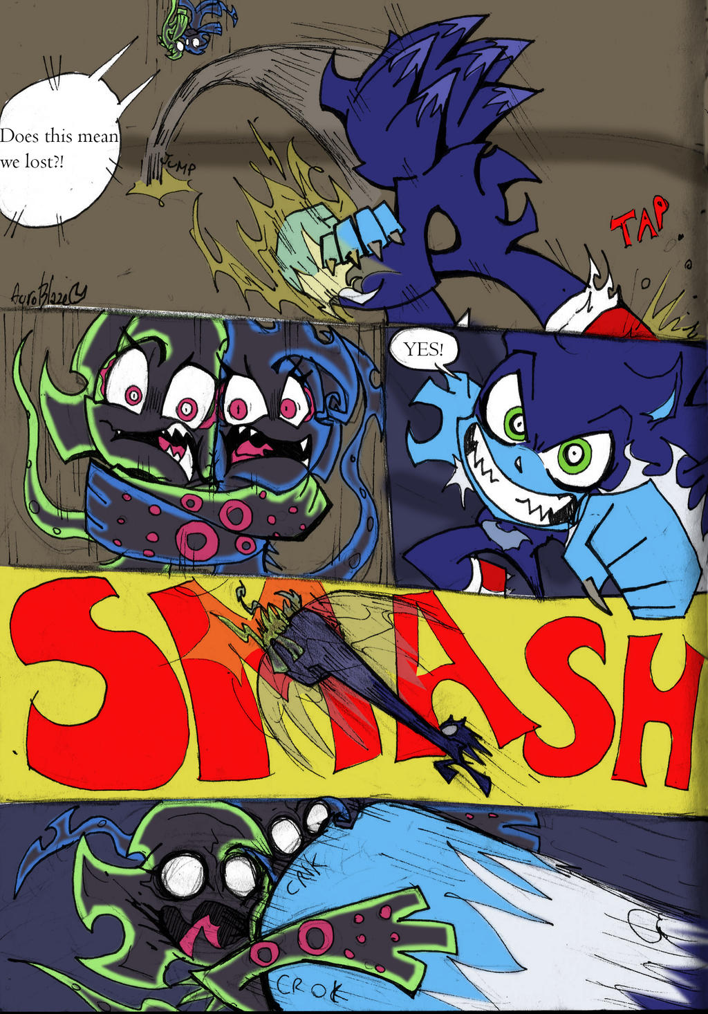 Coloured!Sonic PSG Style sketch comic pg 1 by Auroblaze on 