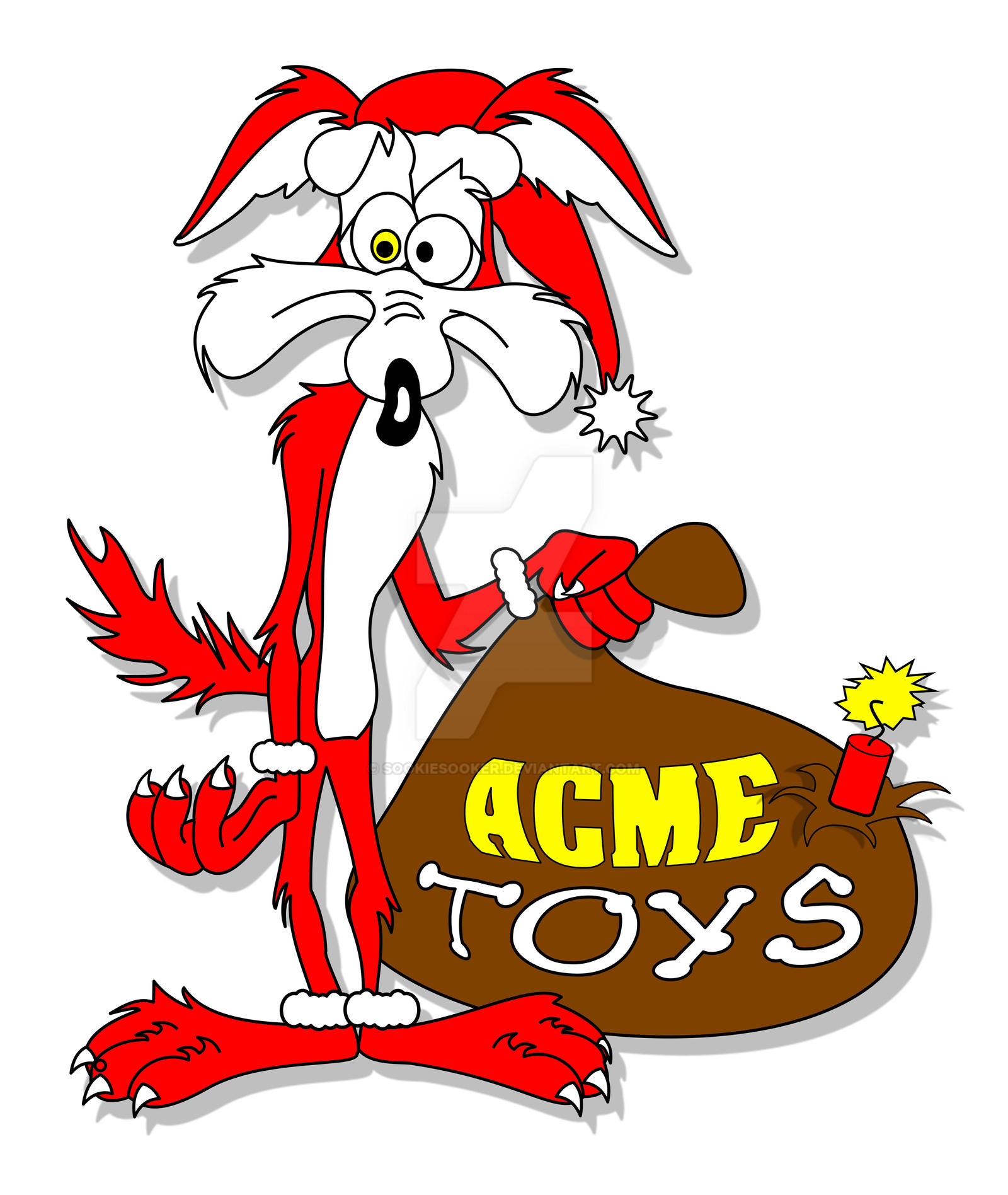 Image result for wile e coyote christmas