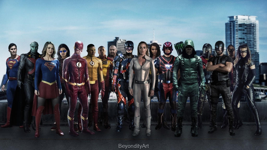 The CW heroes by BeyondityArt on DeviantArt