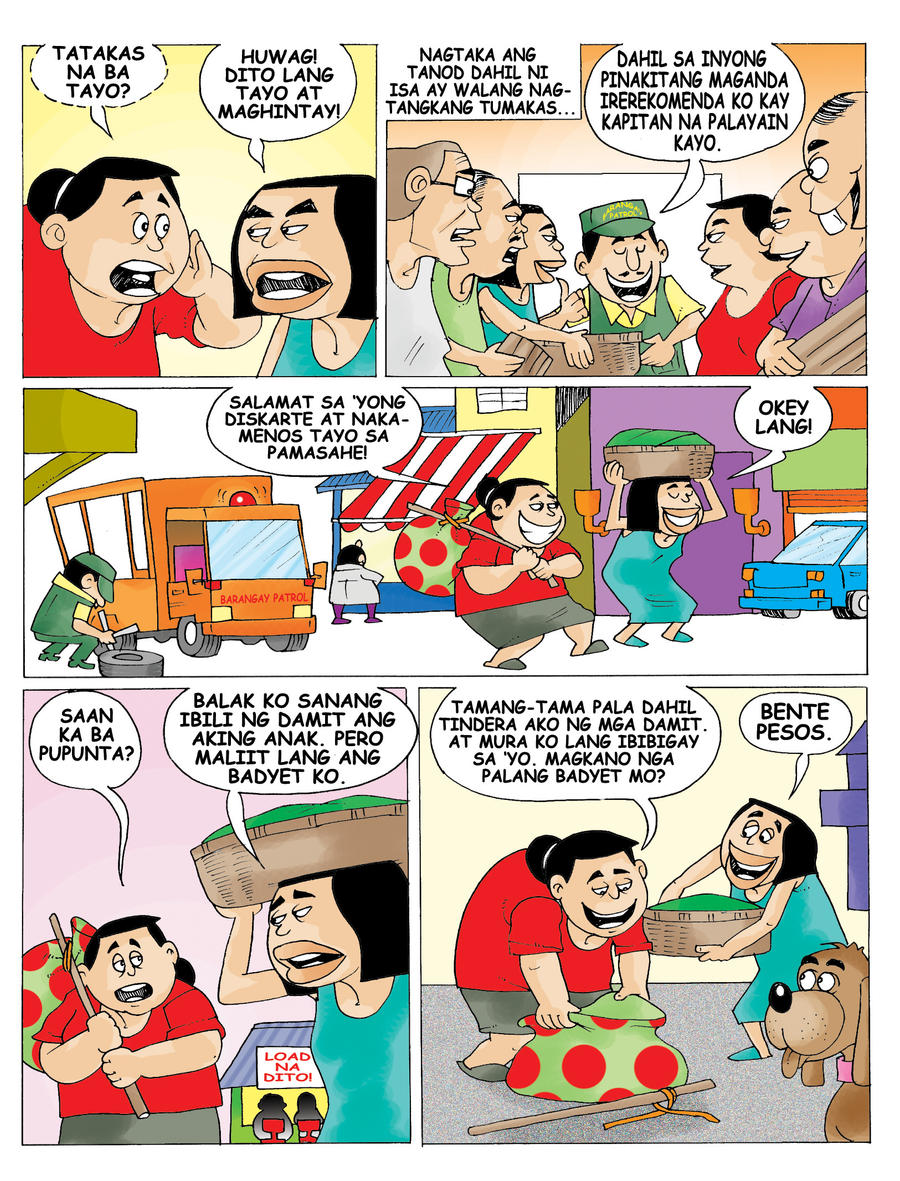 Gumawa Ng Isang Comic Strip Na Nagpapakita Ng Isang Halimbawa Ng