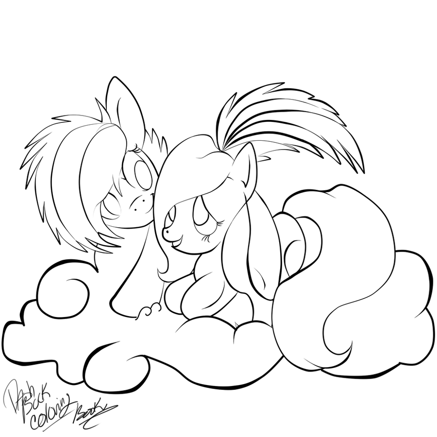 rainbow dash as a filly coloring pages - photo #3