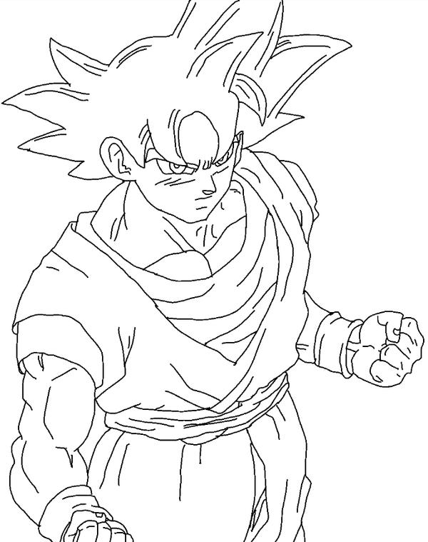 Ultra Instinct Goku Drawing by DBZFan2827 on DeviantArt