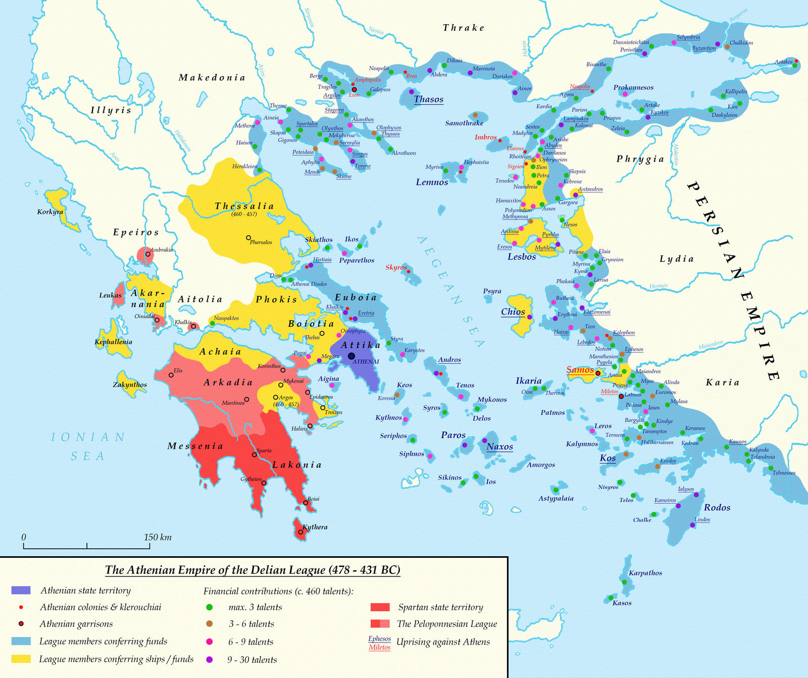 Image result for the athenian empire of the delian league
