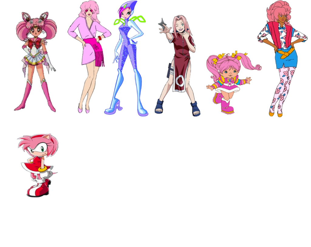 My Favorite Pink Haired Cartoon Characters by darthraner83 on DeviantArt