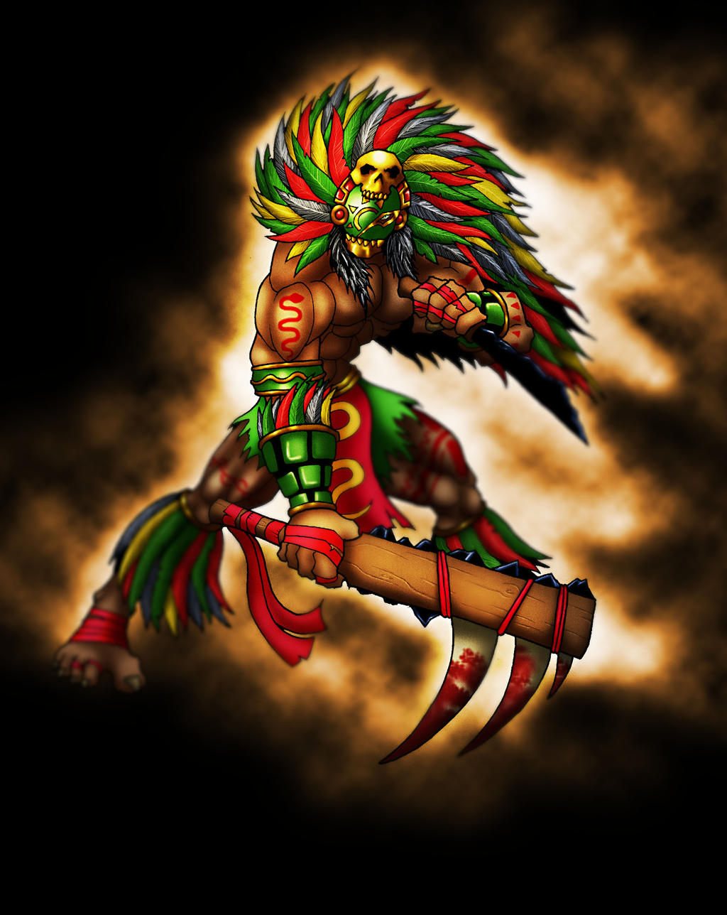 Aztec Warrior by BlondinFrenchTouch on DeviantArt