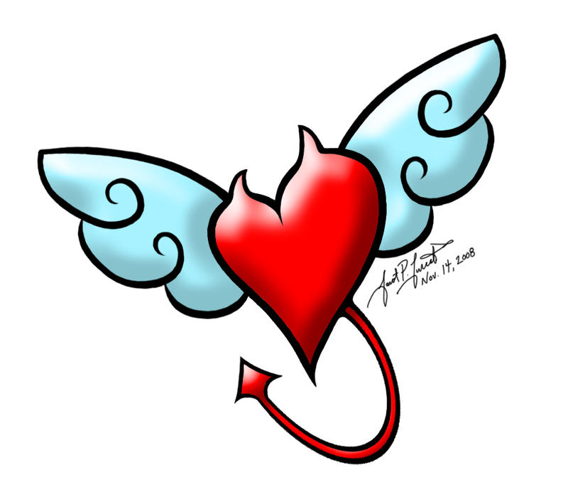 Devil Heart and Wings -Tattoo- by PulseDragon on DeviantArt