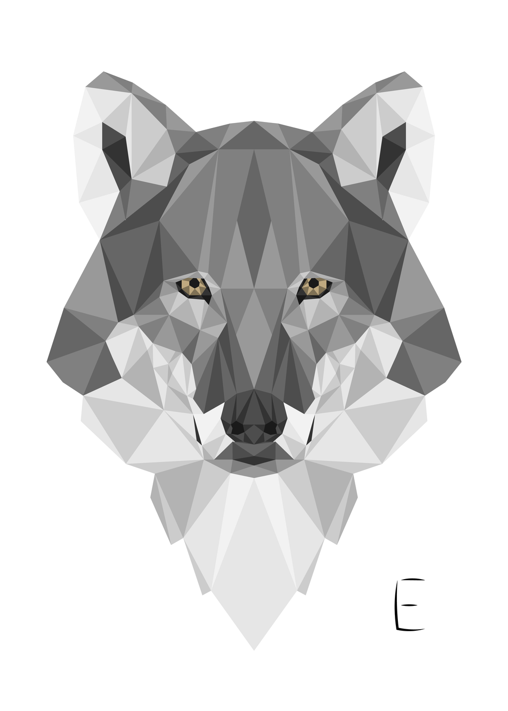 Geometric Wolf by thelivingethan on DeviantArt