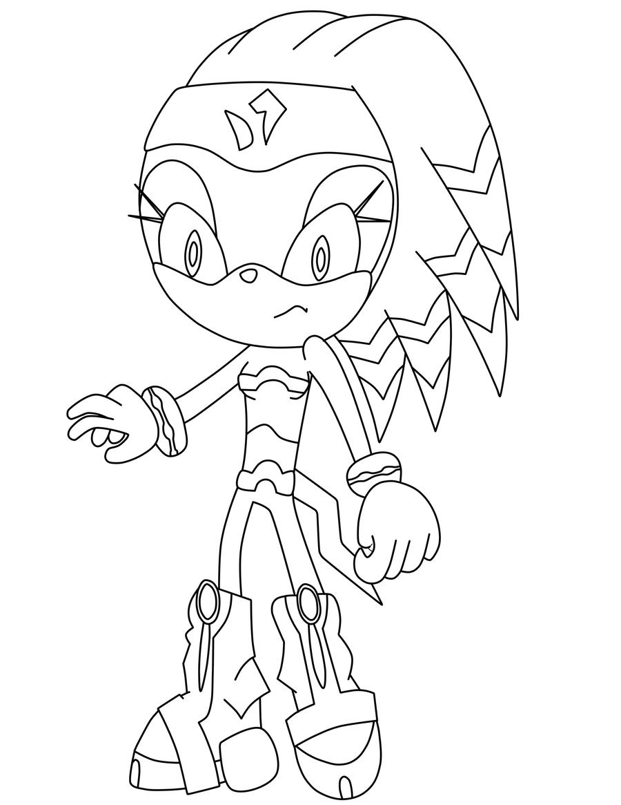 Shade The Echidna ColoringPage by Hazeleyed487 on DeviantArt