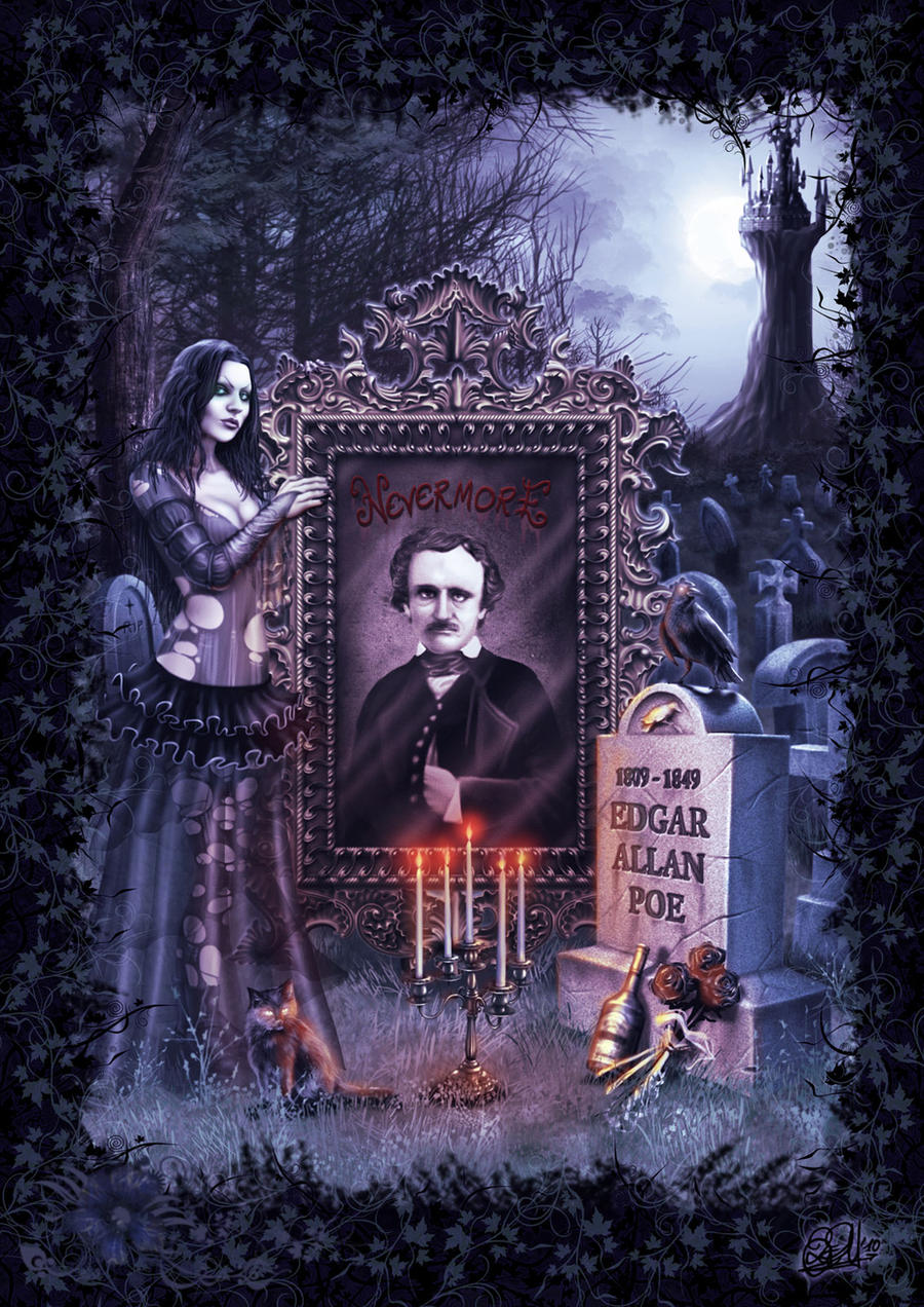 Edgar Allan Poe by DarkAkelarre on DeviantArt