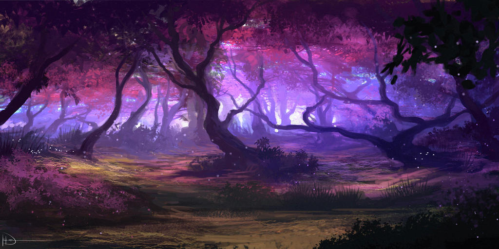 Purple Forest By Ninjatic On Deviantart