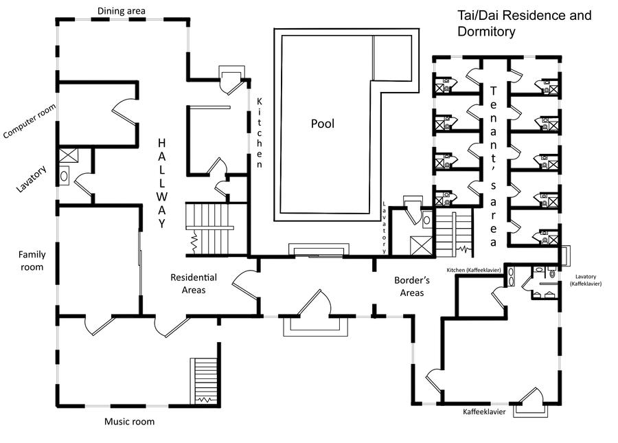 Dorm Floor Plan 1st Floor by timmylois2 on DeviantArt
