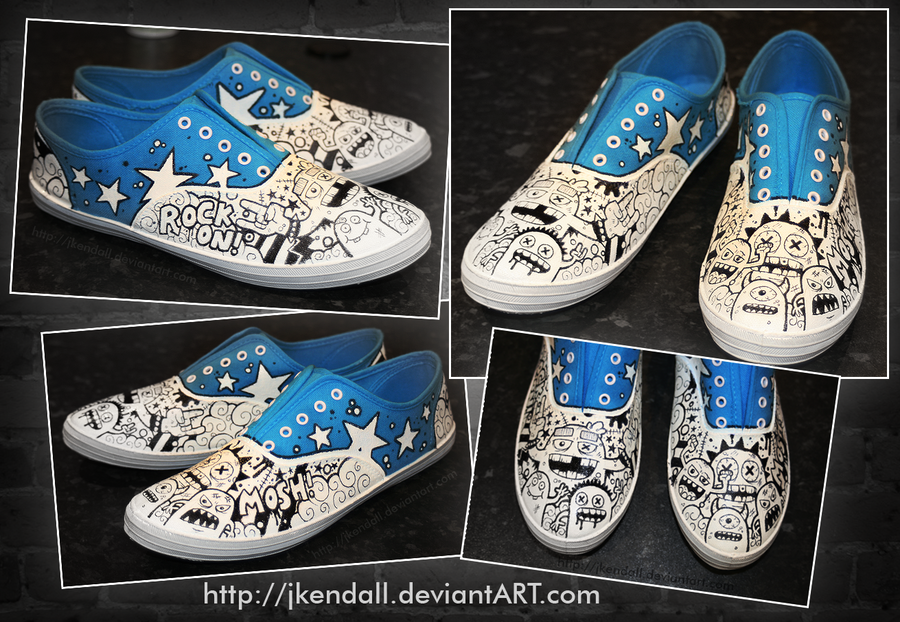 Rock On : Custom Shoes by JKendall on DeviantArt