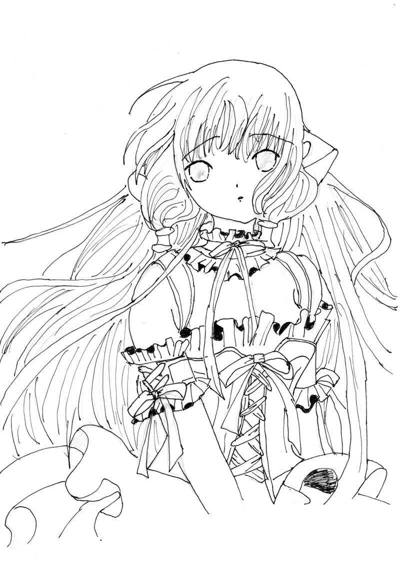 Download Chii Lineart by anime-kelsey26 on DeviantArt