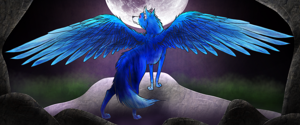 Lightning - Winged Wolf - The Injured Princess by GoldenDragon5882 on ...