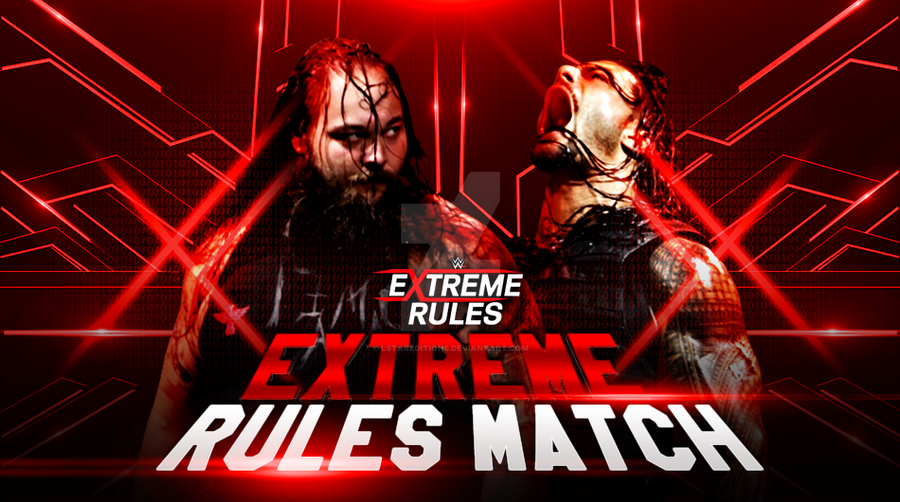 WWE Extreme Rules Custom Match Card1 by LstarEditions on DeviantArt