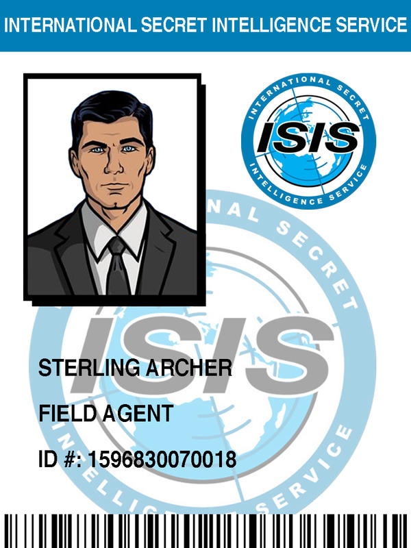 Isis Badge Sterling Archer By Pinkfizzypops On Deviantart